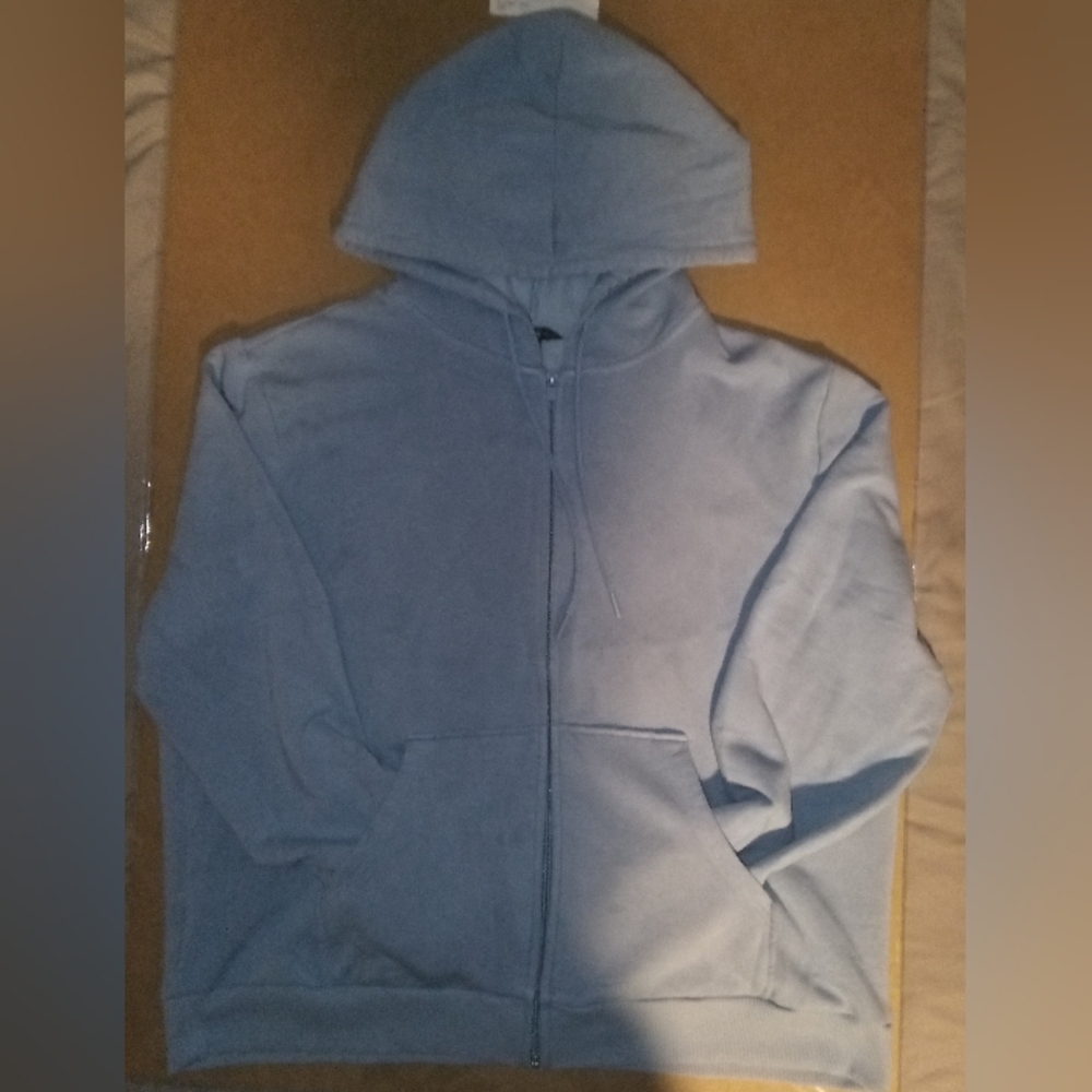 Ultrasoft Full Zip Hoodie Sweatshirt Blue Eddie Bauer
Women's Size XL